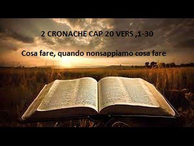 Pred. Lavagna 2° Cronache Cap. 20 Vers. 1 a 30 , del